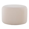 Large - Round Pouf - Beige