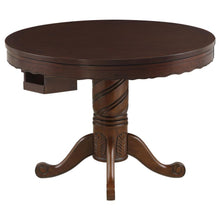  Turk - Round Dining And Billiard Poker Game Table - Tobacco