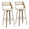 Cecina - 30'' Fixed-height Barstool (Set of 2) - Beige