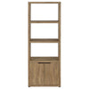 Tabby - 3-Shelf Engineered Wood Media Tower - Mango