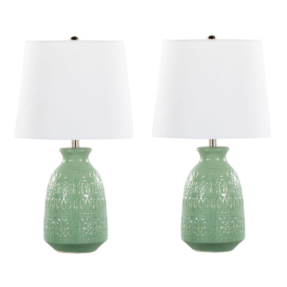 Claudia - 20" Ceramic Accent Lamp (Set of 2)