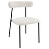 Anzio - Boucle Upholstered Dining Side Chair (Set of 2) - White