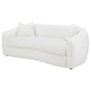 Isabella - Faux Sheepskin Upholstered Sofa Natural - Ivory