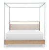 Biscayne - King Upholstered Bed With Canopy - Beige