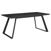  Smith - Rectangular Ceramic Top Dining Table - Black