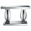 Amalia - Mirrored Acrylic Entryway Sofa Console Table - Silver