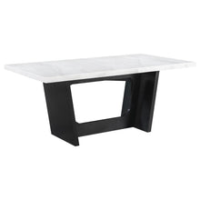  Osborne - Marble Top Dining Table - Rustic Espresso