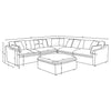 Hudson Sectional by Coaster Furniture